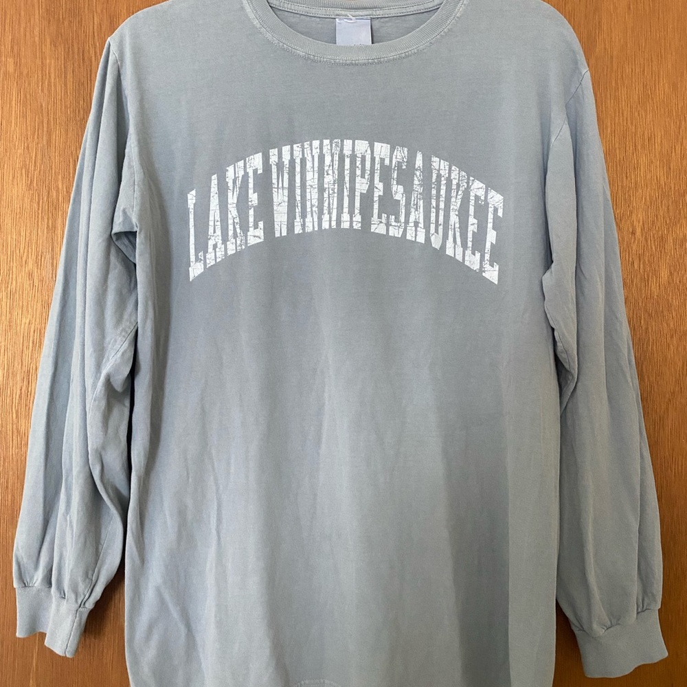 Gray Long Sleeve Lake Winnipesaukee Shirt